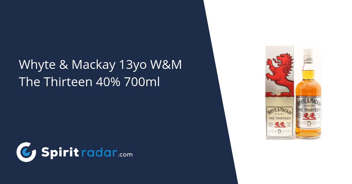 Whyte & Mackay 13yo W&M The Thirteen Sherry Finish 40% 700ml 