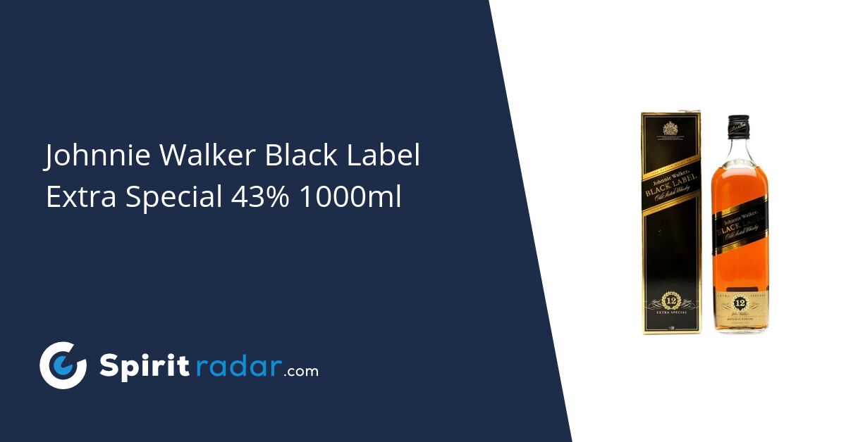 Johnnie Walker Black Label Extra Special 43% 1000ml - Spirit Radar