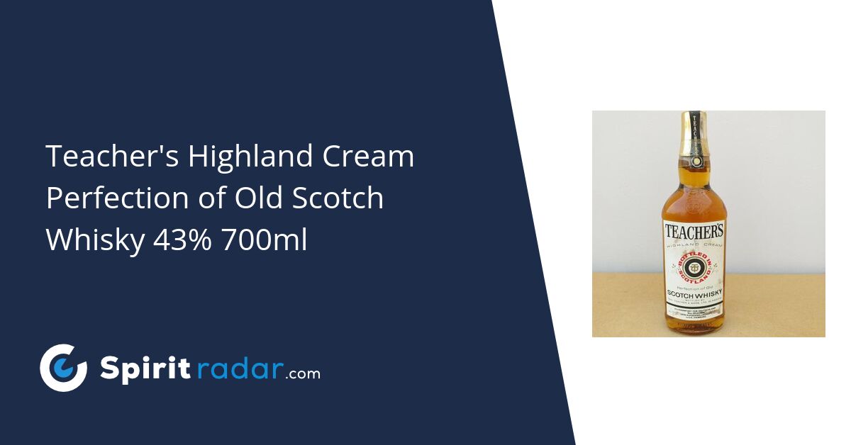 Teacher's Highland Cream Perfection of Old Scotch Whisky 43
