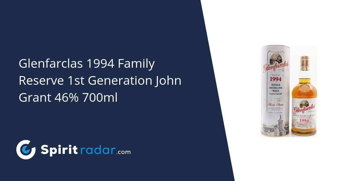 Glenfarclas 1994 Family Reserve 1st Generation John Grant Sherry Cask 17711776 46 700ml