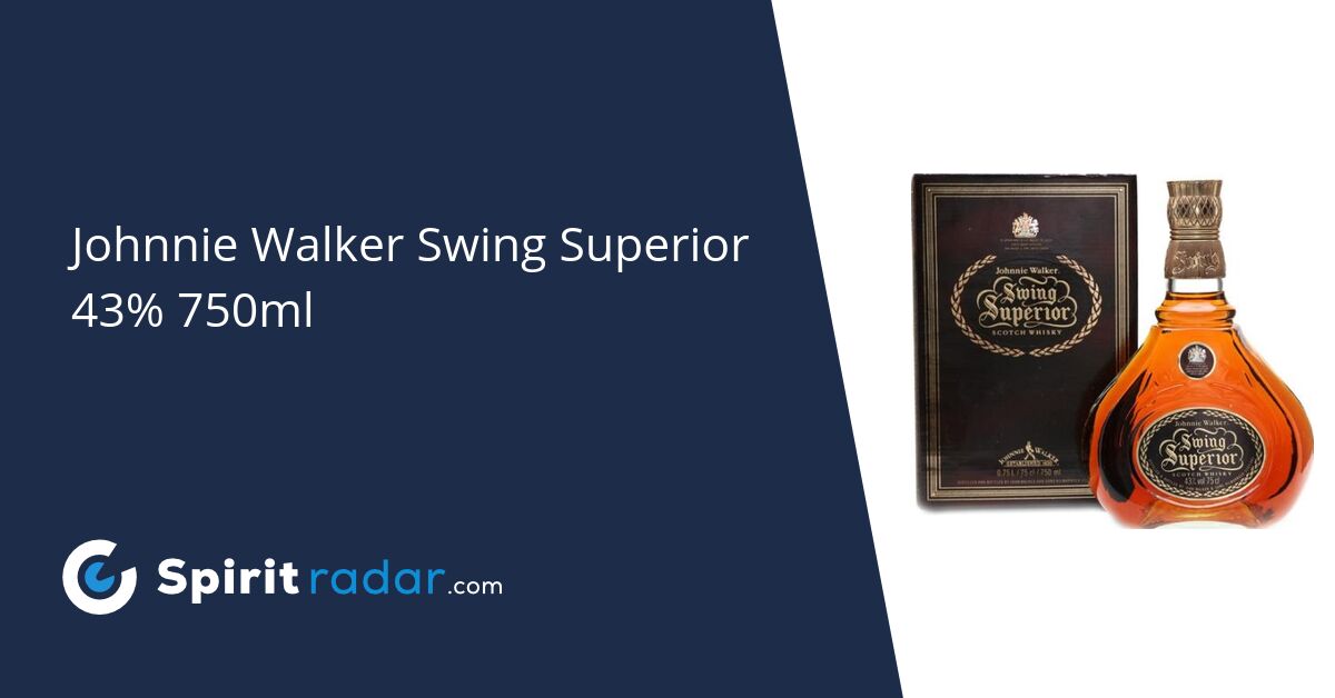 Johnnie Walker Swing Superior 43% 750ml - Spirit Radar