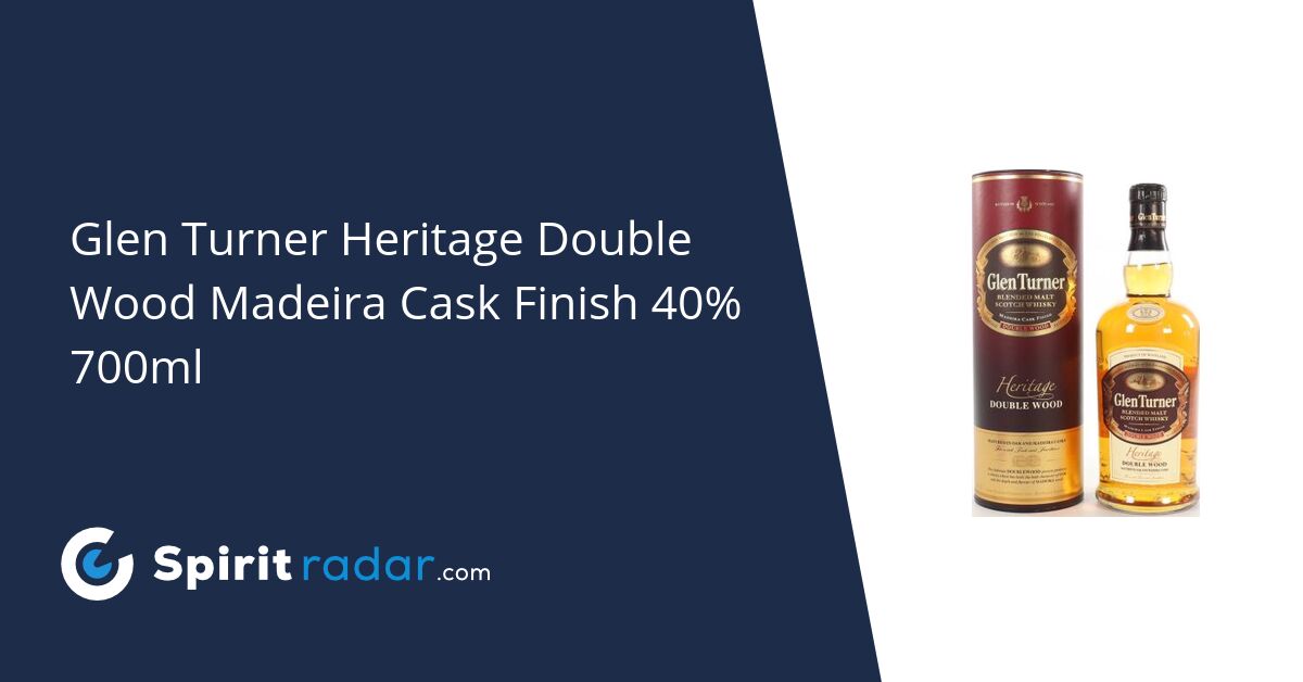 Glen Turner Heritage Double Wood Madeira Cask Finish 40% 700ml - Spirit ...