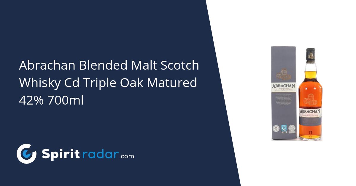 Abrachan Blended Malt Scotch Whisky Cd Triple Oak Matured LIDL France 42%  700ml - Spirit Radar