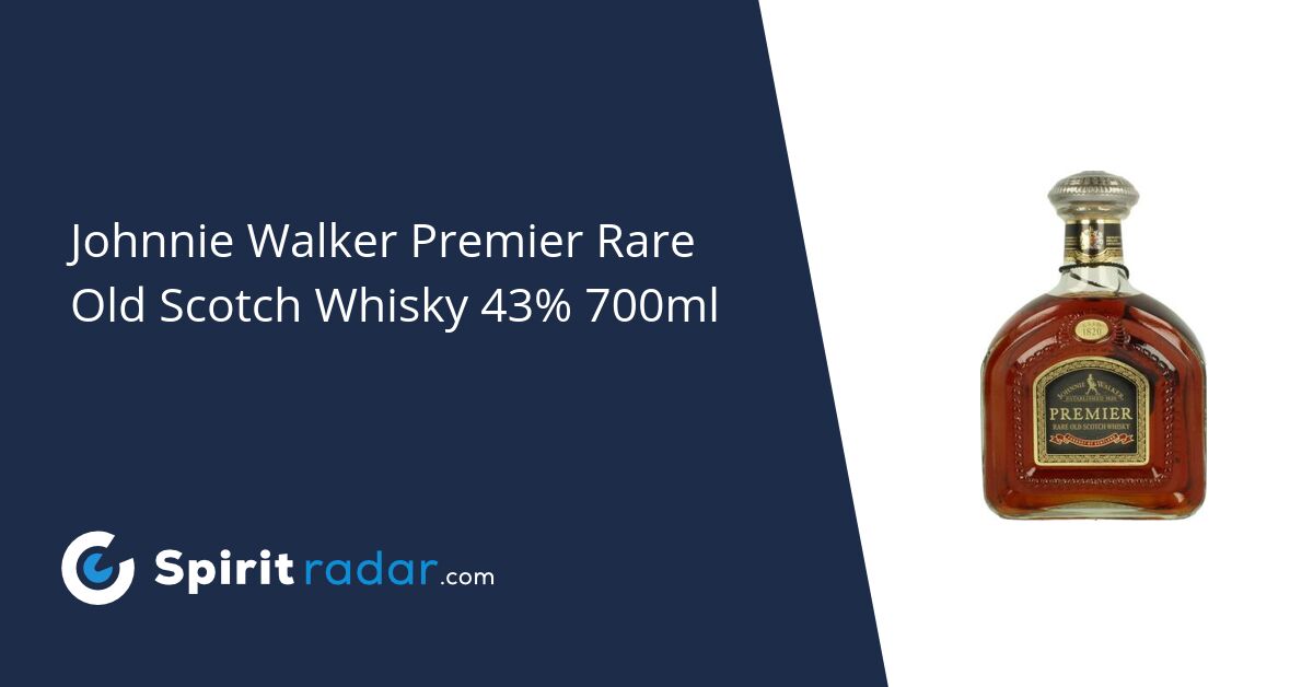 Johnnie Walker Premier Rare Old Scotch Whisky 43% 700ml - Spirit Radar