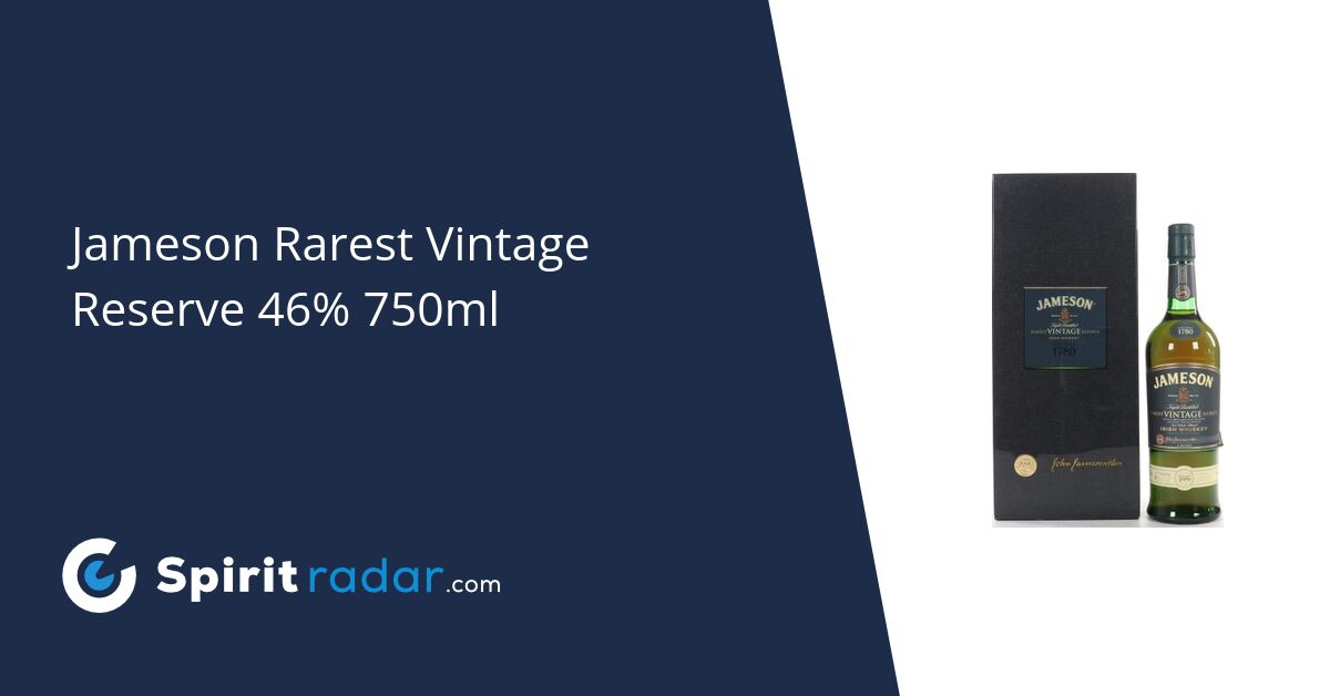 Jameson Rarest Vintage Reserve 46 750ml Spirit Radar