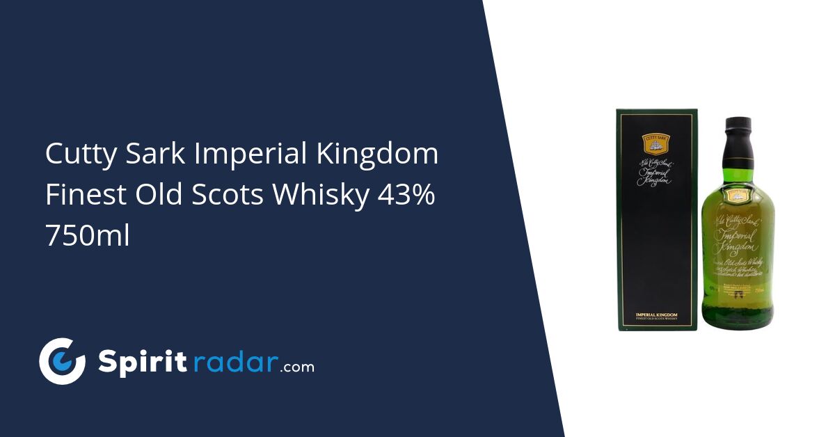 Cutty Sark Imperial Kingdom Finest Old Scots Whisky 43% 750ml 