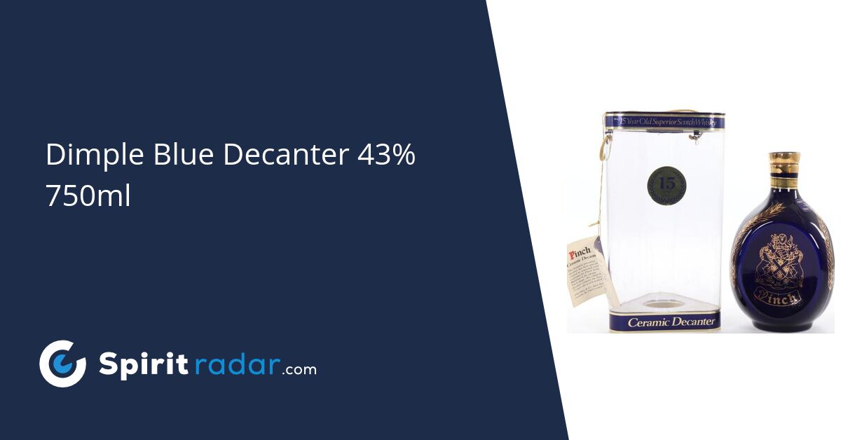 Dimple Blue Decanter 43% 750ml - Spirit Radar