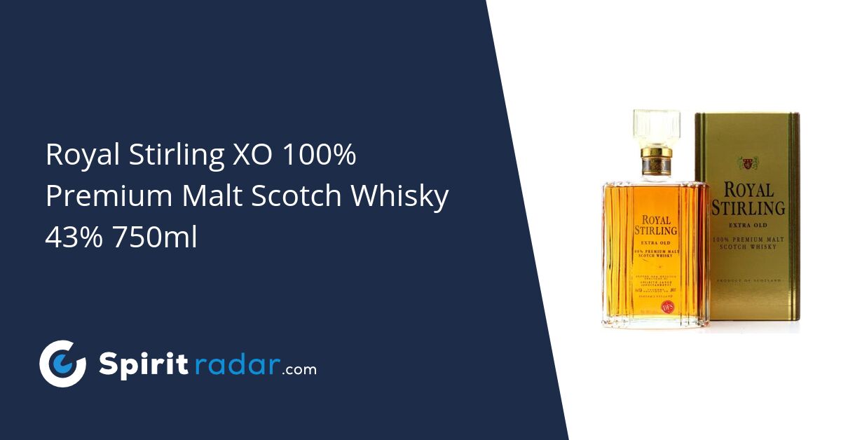 Royal Stirling XO 100% Premium Malt Scotch Whisky 43% 750ml 