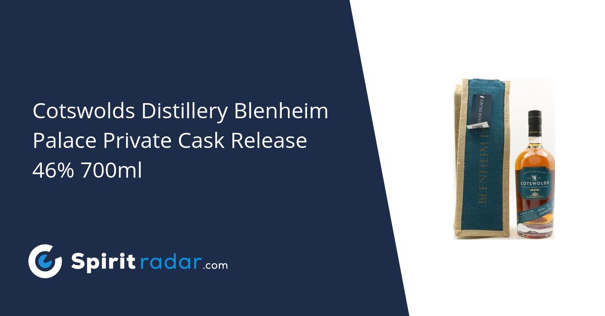Cotswolds Distillery Blenheim Palace Private Cask Release ExRed Wine