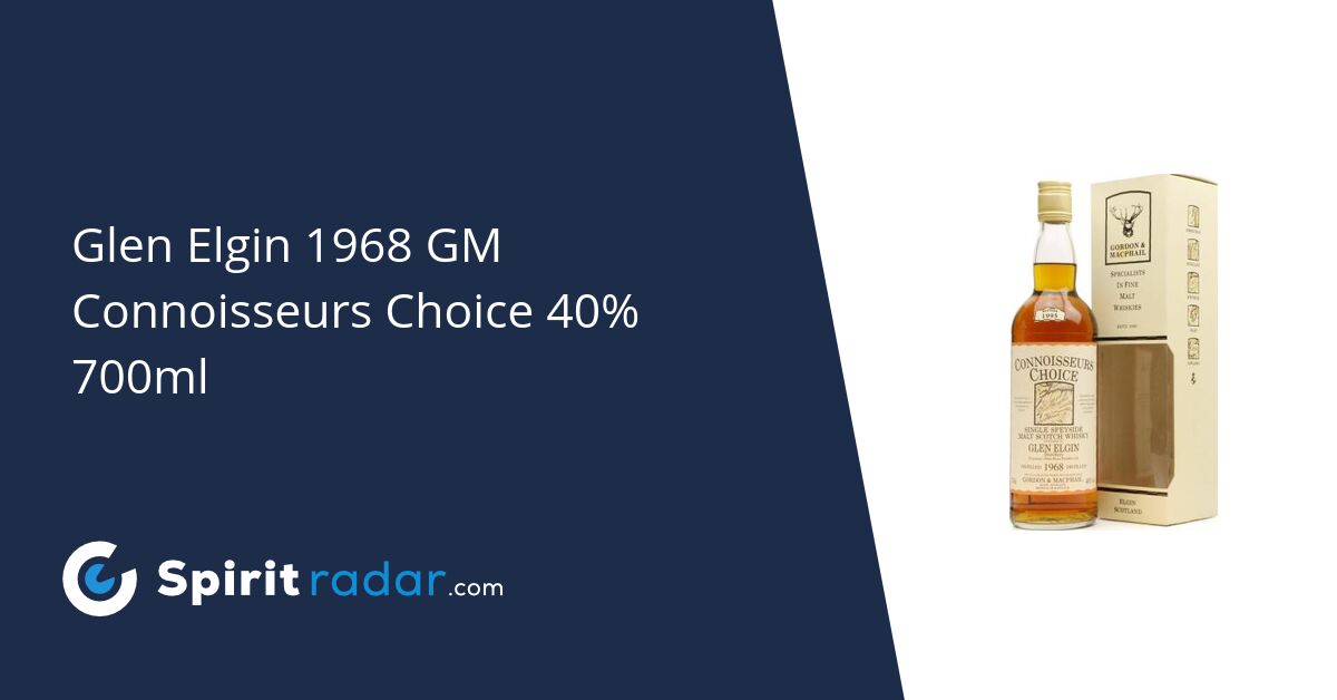Glen Elgin 1968 GM Connoisseurs Choice 40% 700ml - Spirit Radar
