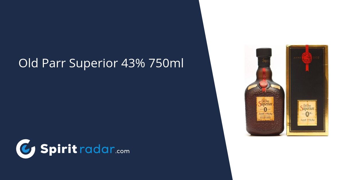 Old Parr Superior Hong Kong Duty Free 43% 750ml - Spirit Radar