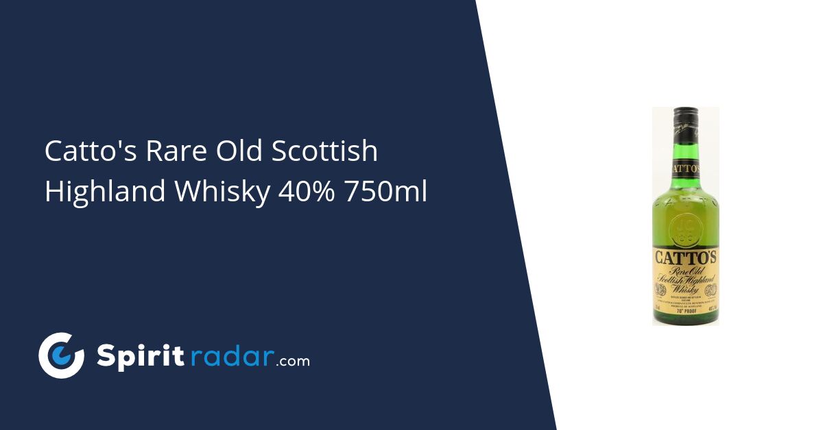 Catto's Rare Old Scottish Highland Whisky 40% 750ml - Spirit Radar