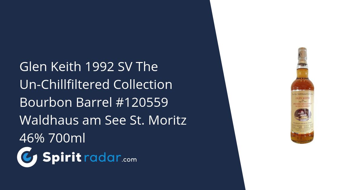 Glen Keith 1992 SV The Un-Chillfiltered Collection Bourbon Barrel ...