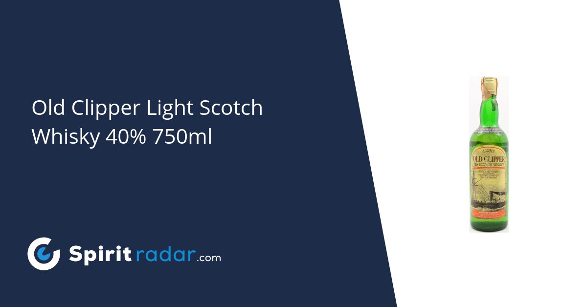 Old Clipper Light Scotch Whisky Sival Milano Italy 40 750ml Spirit Radar