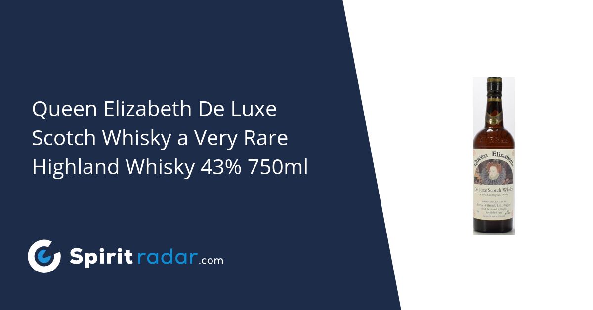 Queen Elizabeth De Luxe Scotch Whisky a Very Rare Highland