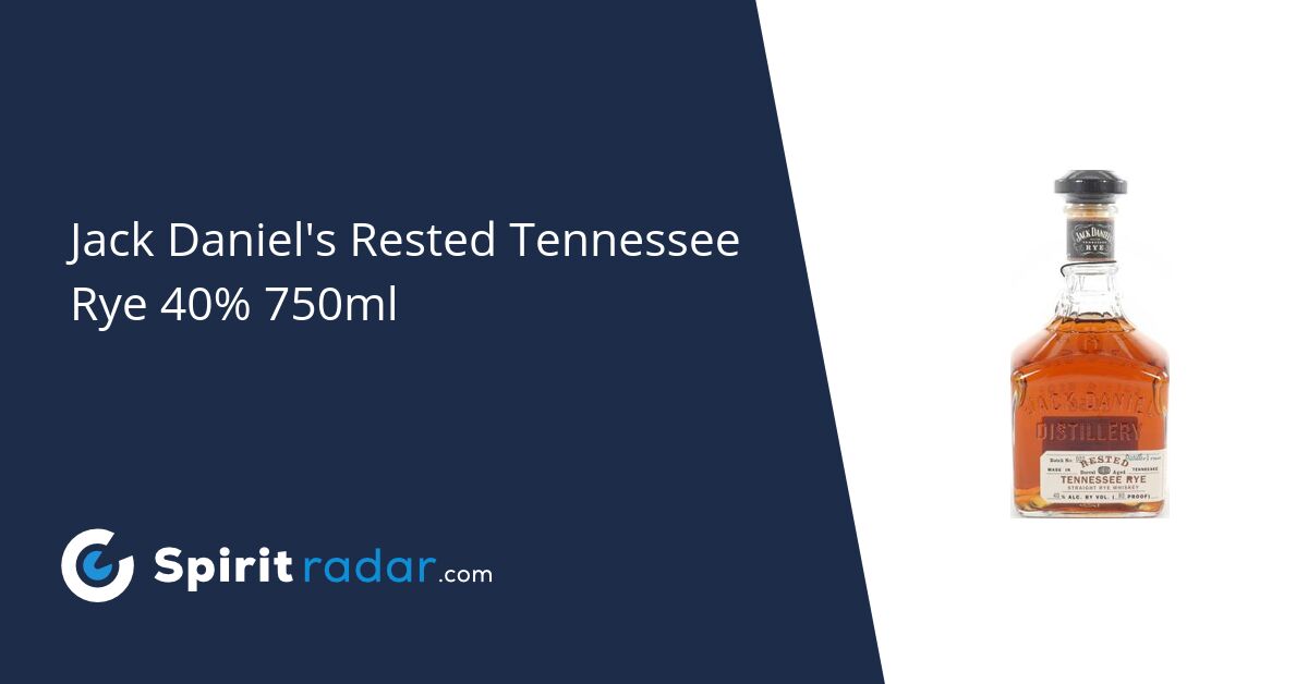 Jack Daniel's Rested Tennessee Rye Batch 02 40% 750ml - Spirit Radar