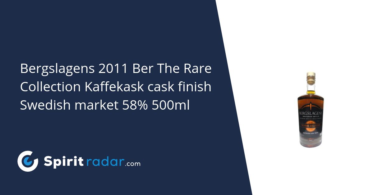 Bergslagens 2011 Ber The Rare Collection Kaffekask cask finish Swedish ...