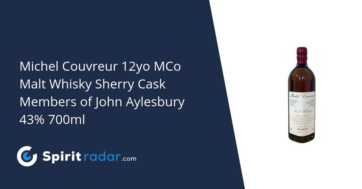 Michel Couvreur 12yo MCo Malt Whisky Sherry Cask Members of John