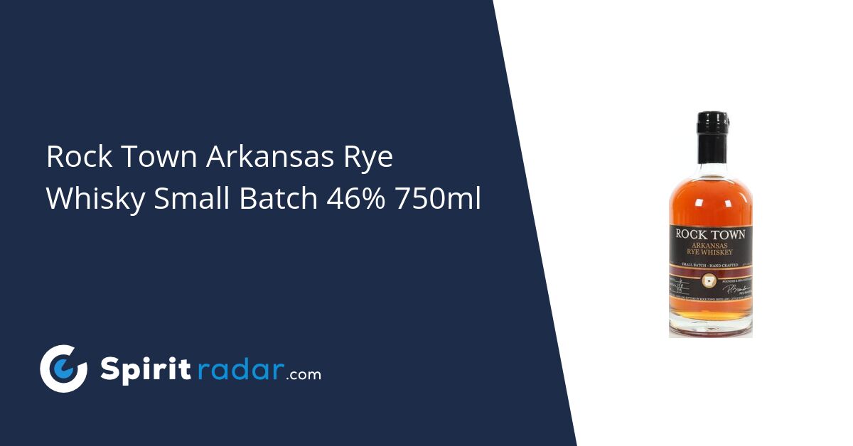 Rock Town Arkansas Rye Whisky Small Batch 46% 750ml - Spirit Radar