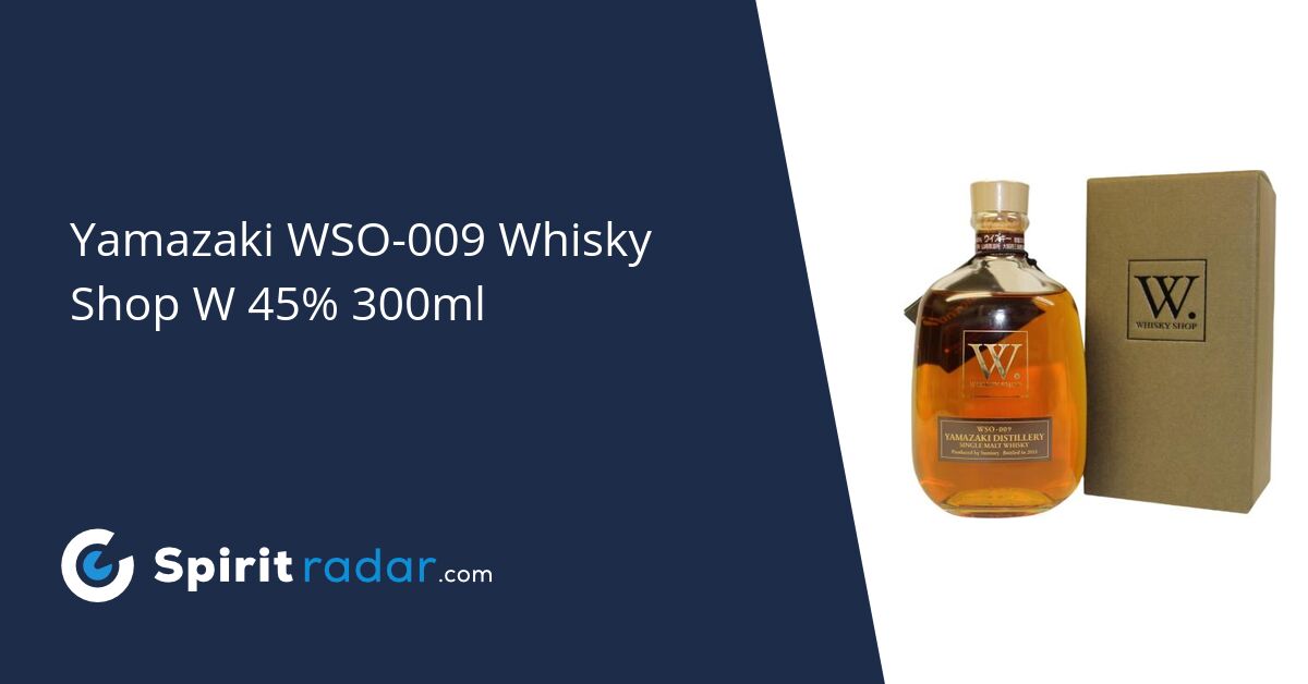 Yamazaki WSO-009 Whisky Shop W 45% 300ml - Spirit Radar