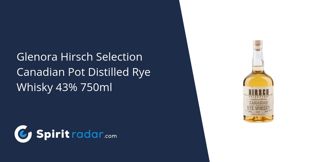 Glenora Hirsch Selection Canadian Pot Distilled Rye Whisky Oak Anchor