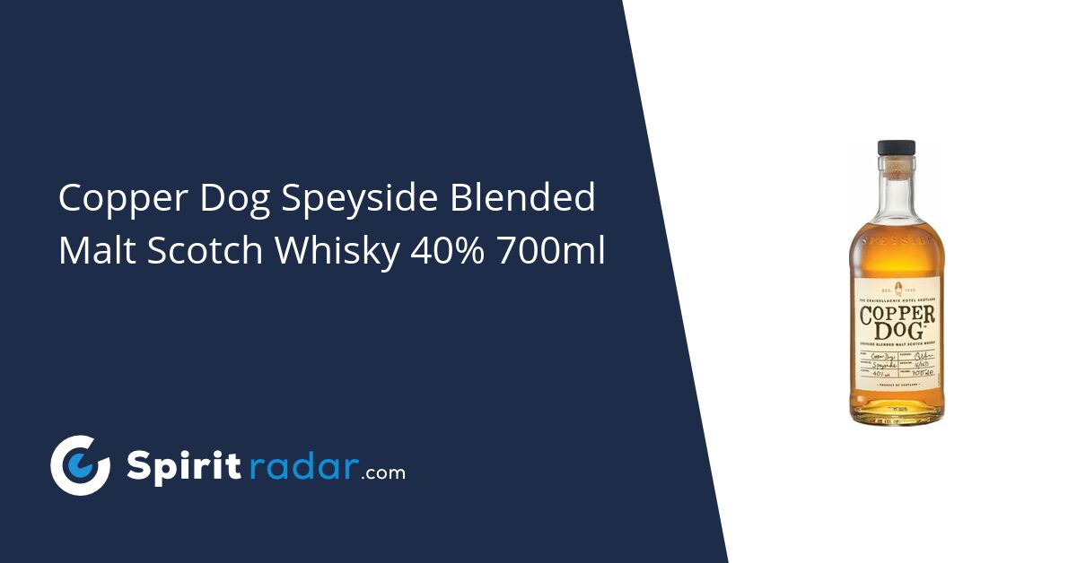 Copper Dog Speyside Blended Malt Scotch Whisky Batch 16/0673 The