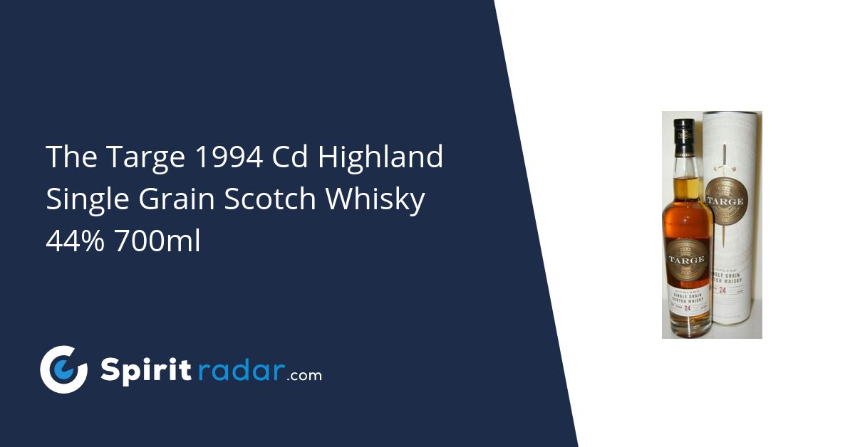The Targe 1994 Cd Highland Single Grain Scotch Whisky Batch 17/1504