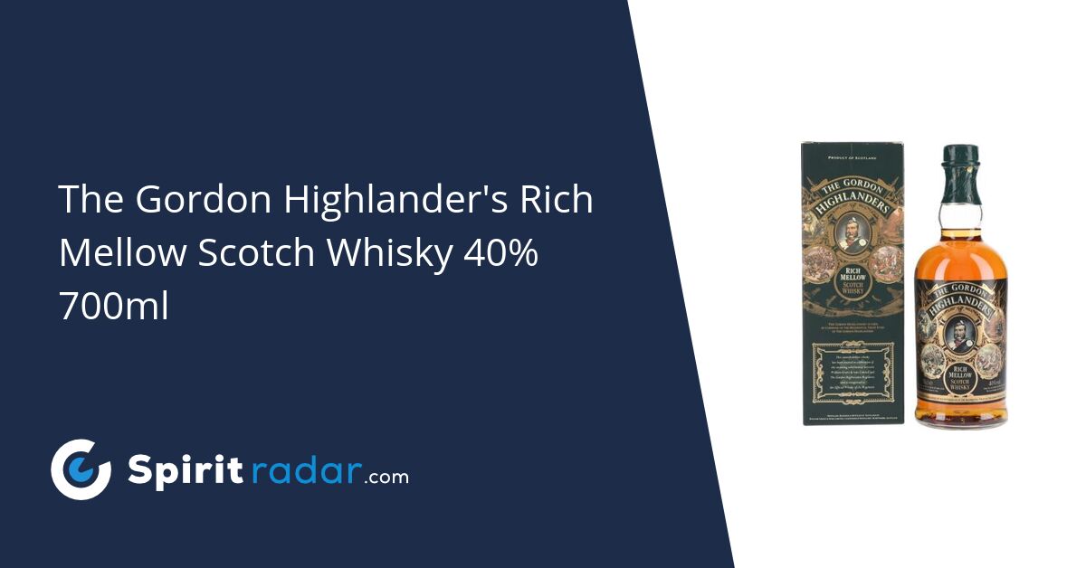 The Gordon Highlander's Rich Mellow Scotch Whisky 40% 700ml